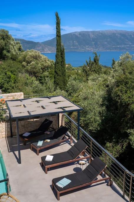 Villa Elisabeth Sea View Private Pool Fiskardo Kefalonia Katsarata ภายนอก รูปภาพ