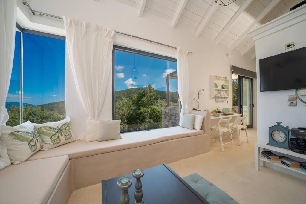Villa Elisabeth Sea View Private Pool Fiskardo Kefalonia Katsarata ภายนอก รูปภาพ
